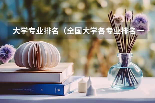 大学专业排名（全国大学各专业排名一览表最新）